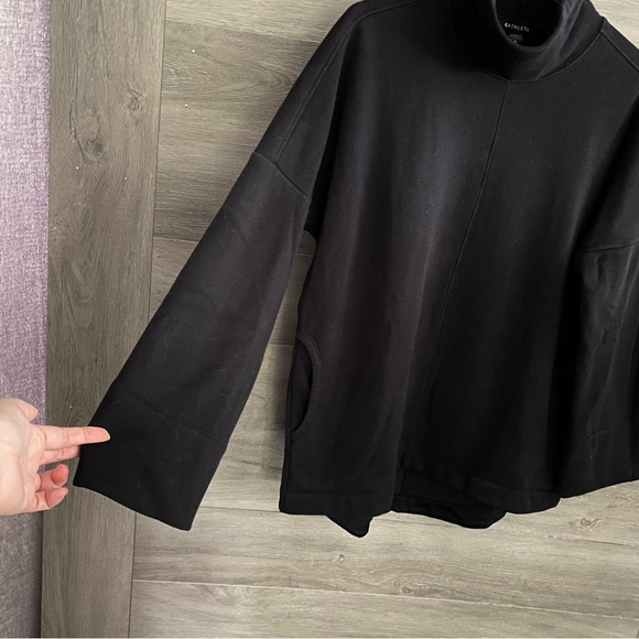 Athleta Black Turtleneck Sweatshirt - Picture 6 of 9